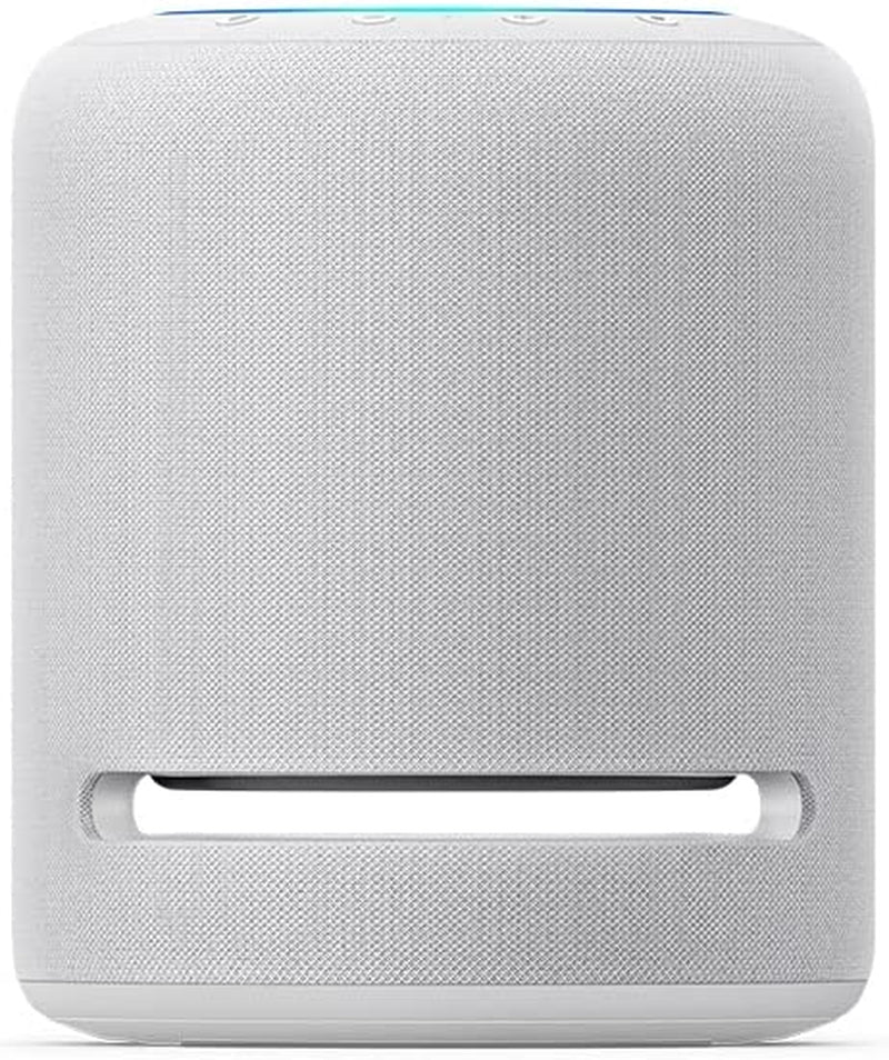 Like-New  Echo Studio (Newest Model), Our Best-Sounding Alexa Speaker, Perfect for Living Rooms, Family Rooms, and Other Large Spaces, Glacier White