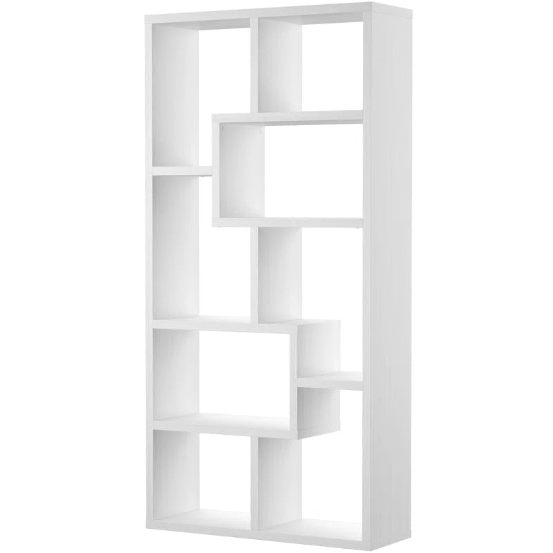 Tello 10-Shelf Geometric Bookcase