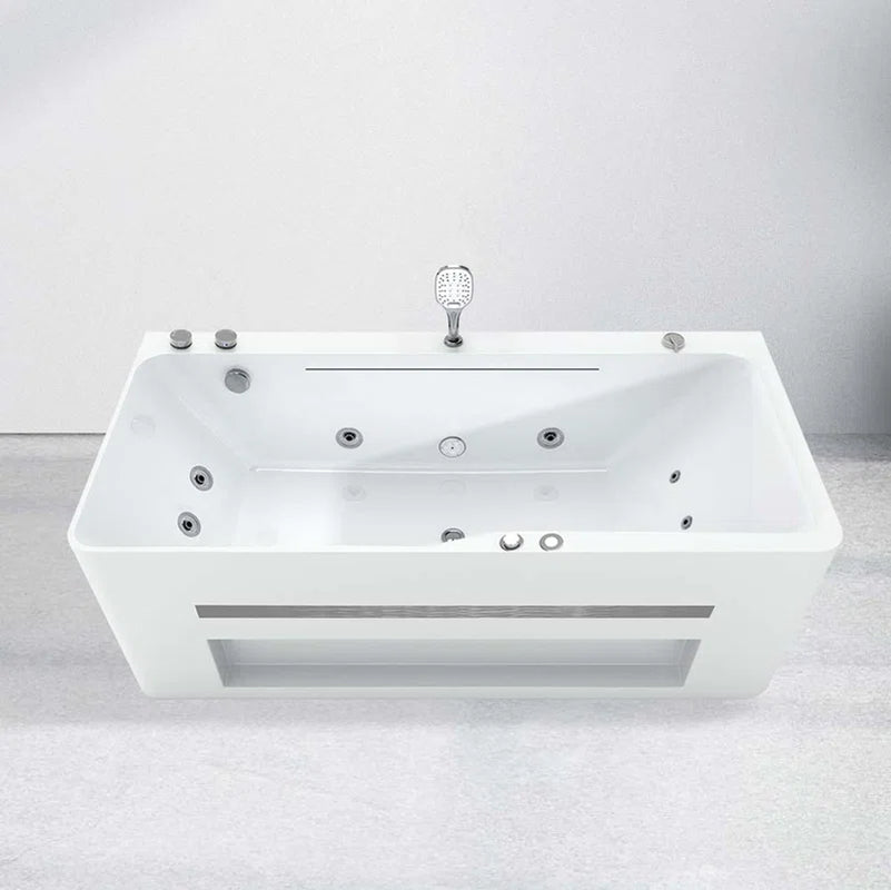 59.06'' X 29.9'' Freestanding Whirlpool Acrylic Bathtub