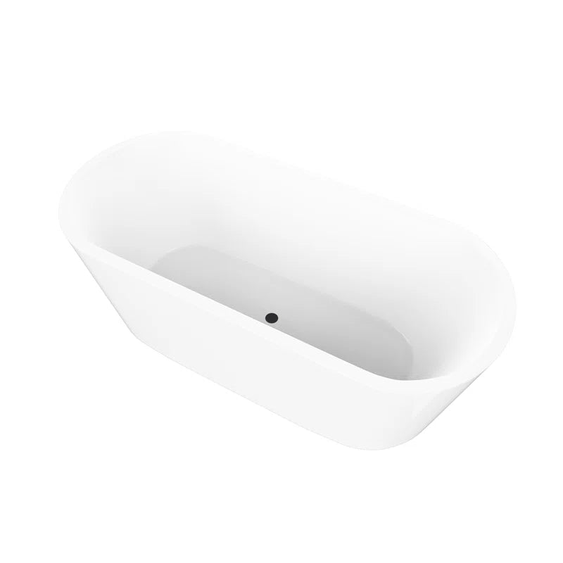 Iris 59" X 30" Freestanding Soaking Acrylic Bathtub