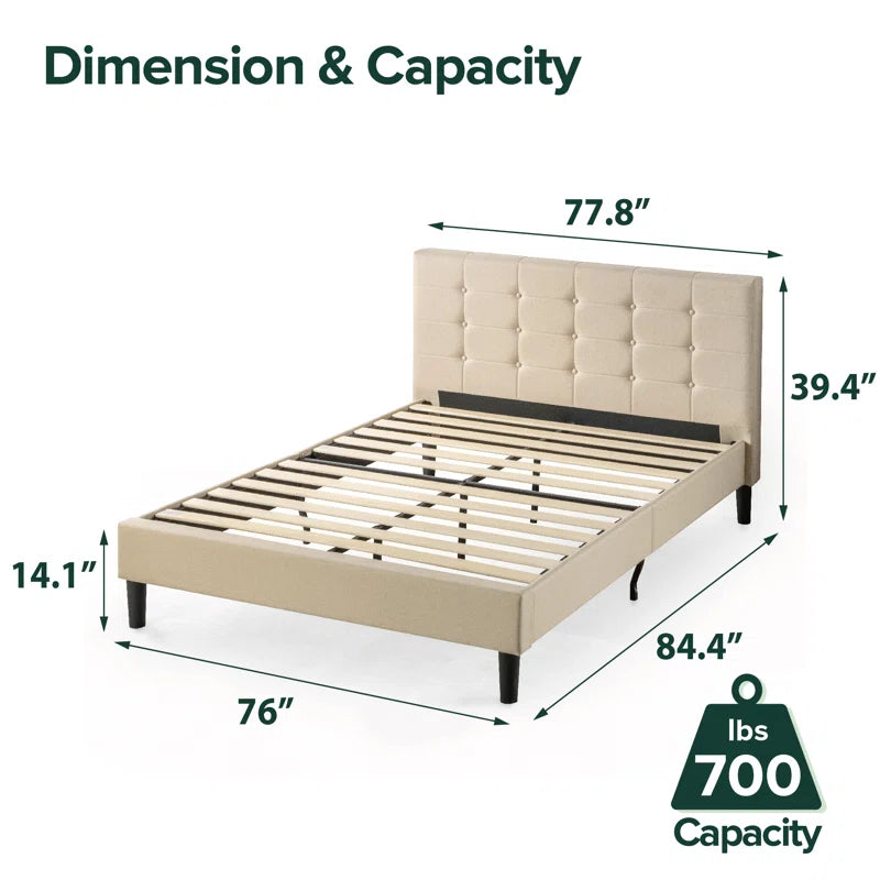 Leonard Upholstered Platform Bed