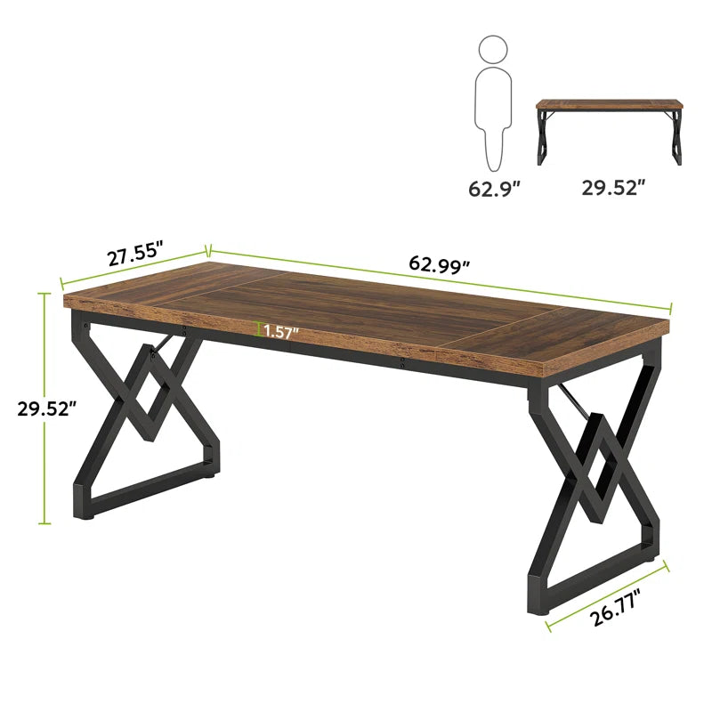 Ramapo Metal Base Computer Desk