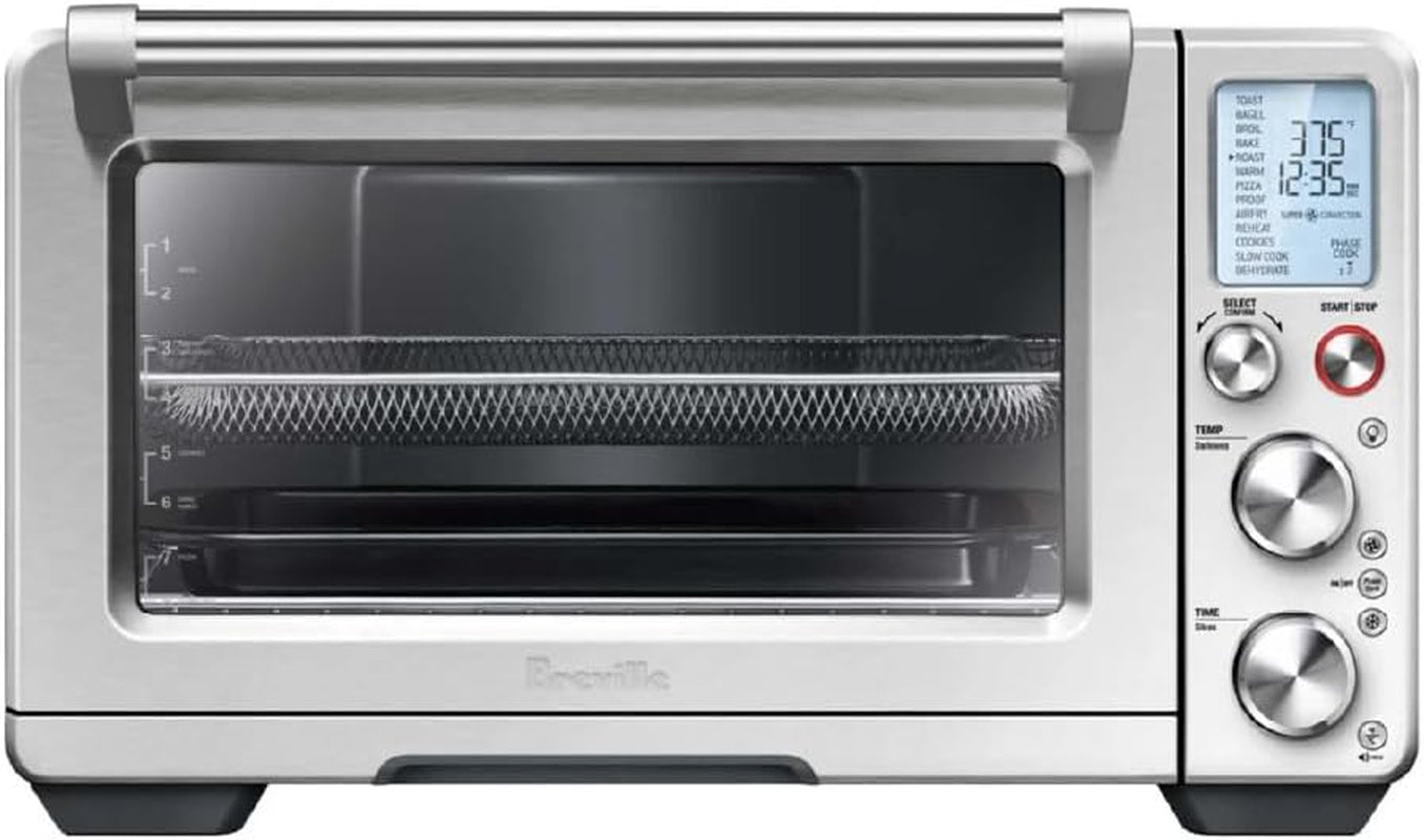 Breville Smart Oven Air Fryer Pro, 13-in-1 Convection Oven with Super Convection Technology, Dehydrate & Air Fry Options, Large Capacity in Brushed Stainless Steel – Perfect for High-Performance, Multi-Function Cooking