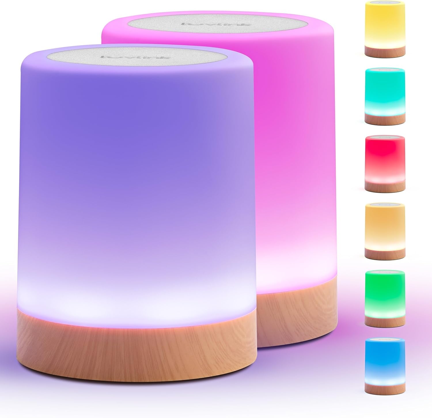Friendship Lamp V2.0 - Long Distance Wifi Touch Lamps for Couples, Friends & Family | Stay Connected from Anywhere – Easy App Setup – No Subscription (Set of Two)