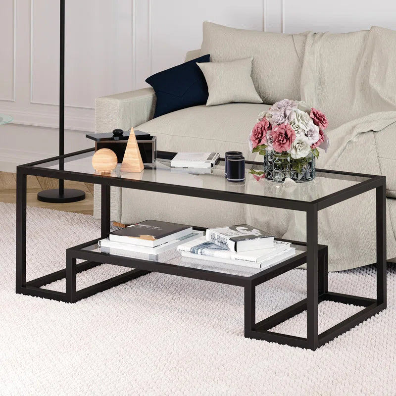 Shumake Glass Top Coffee Table