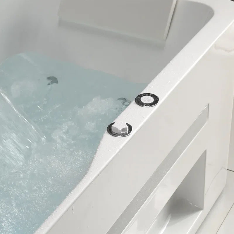 59.06'' X 29.9'' Freestanding Whirlpool Acrylic Bathtub