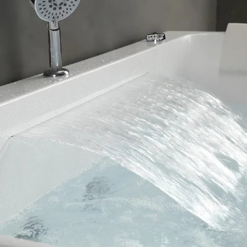 59.06'' X 29.9'' Freestanding Whirlpool Acrylic Bathtub