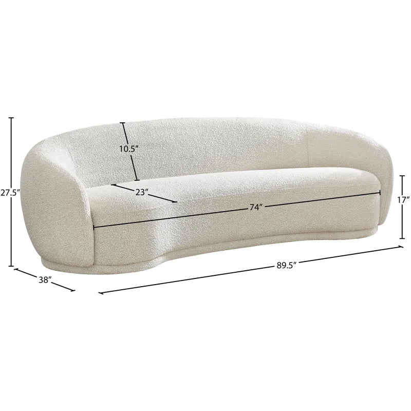 Luxurious Foyzul 90" Rolled Arm Chesterfield Sofa – Elegant Comfort for Modern Homes