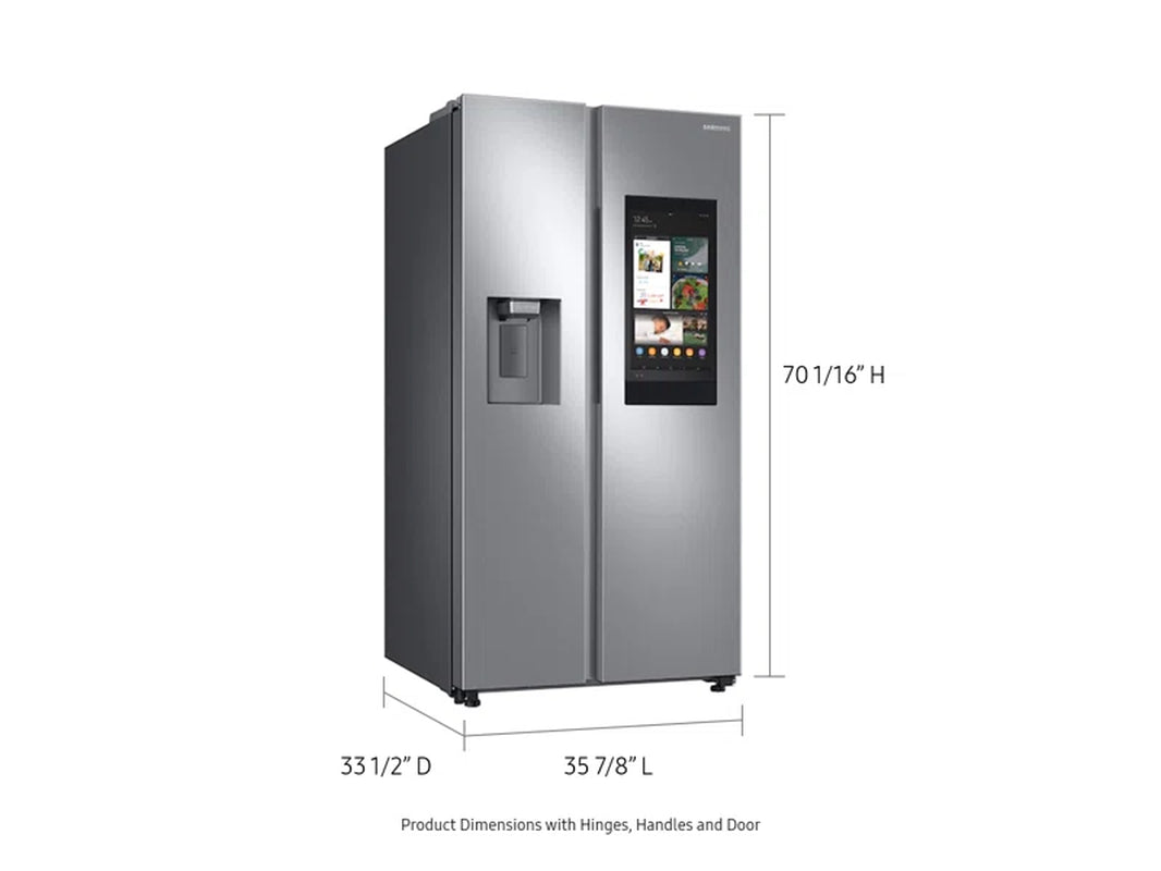 Family Hub Side-By-Side Refrigerator with Touch Screen