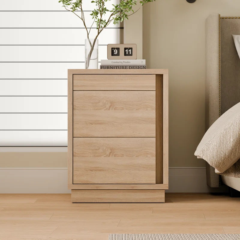 Lockable Smart Nightstand with Gun Cabinet