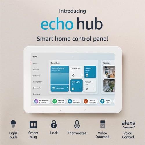 All-New Echo Hub Bundle with Ring Video Doorbell Wired