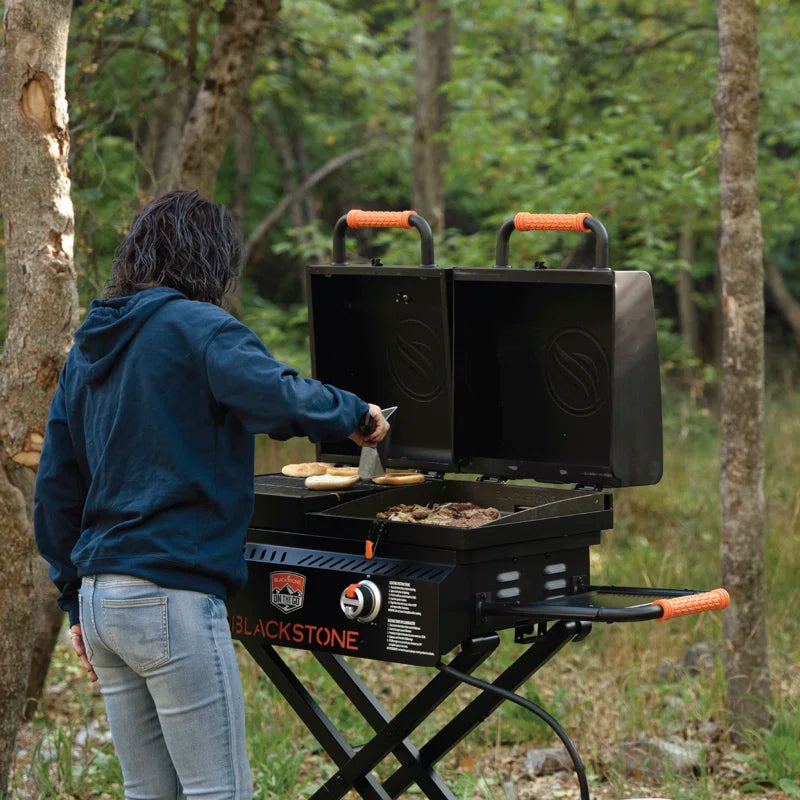 17" On-The-Go Tailgater Grill & Griddle Combo