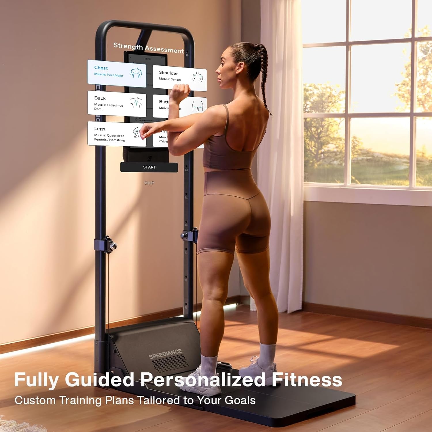 Home Gym, Smart Ai-Powered Multi-Functional Smith Machine for Full Body Strength Training, All-In-One Gym Equipment, Digital Weight System, Workout Station, Squat Rack, Gym Monster 2