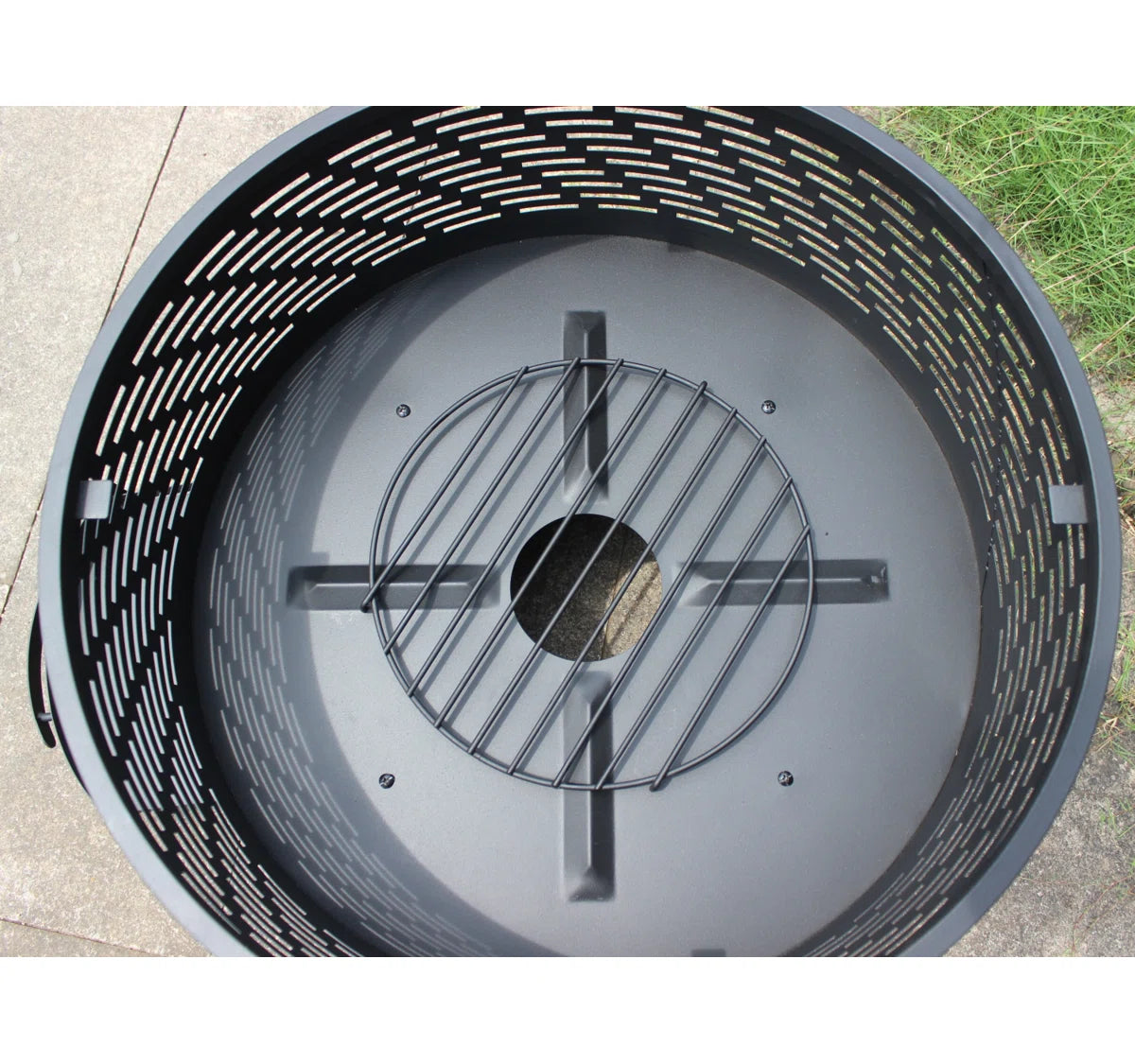 EmberCircle™ 3-in-1 Outdoor Fire Pit Table & Grill (26" / 32") — Lid, Cover, Log Grate & Poker Included