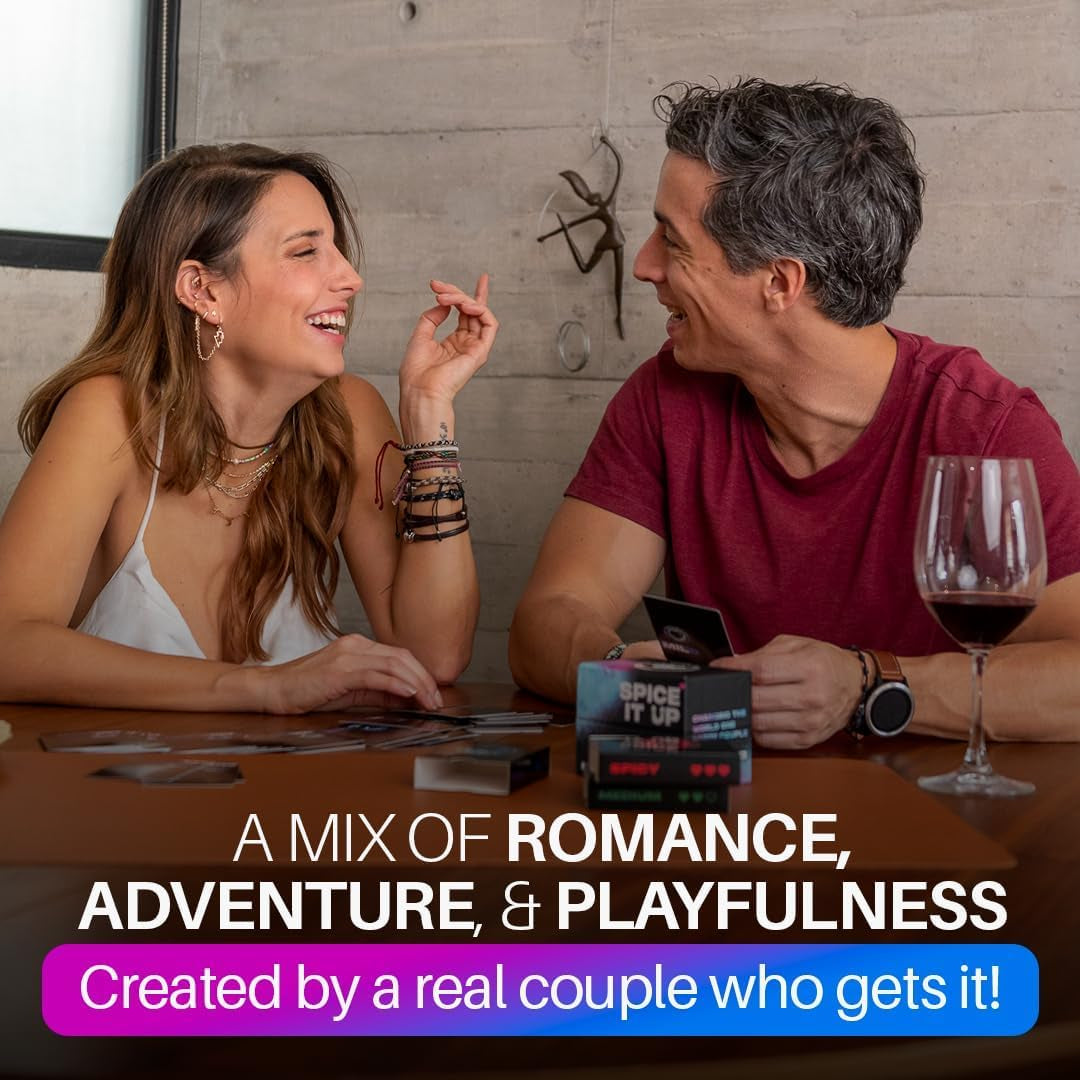 - Spice IT up - Super Fun Couples Games for Date Nights: 150 Cards with Conversations, Spicy Dares & More - Best Date Night Games for Couples - Romantic Adult Couple Game