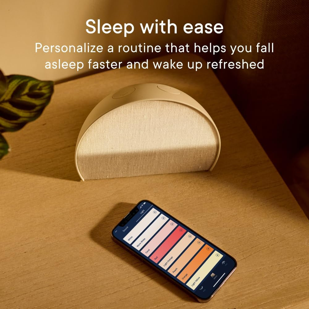 Hatch Restore 2 Smart Sunrise Alarm Clock & Sleep Assistant ー Customizable Sound Machine, Smart Light, & Wake-Up Aid for Energized Mornings