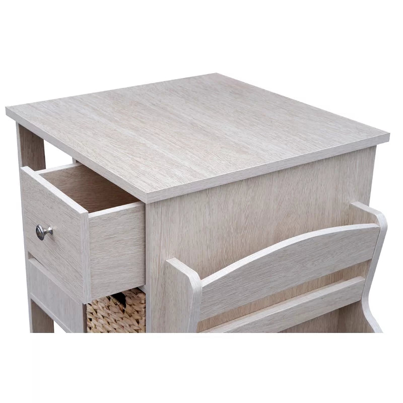 Arlene 3 Drawer End Table – Rustic Charm Meets Modern Functionality