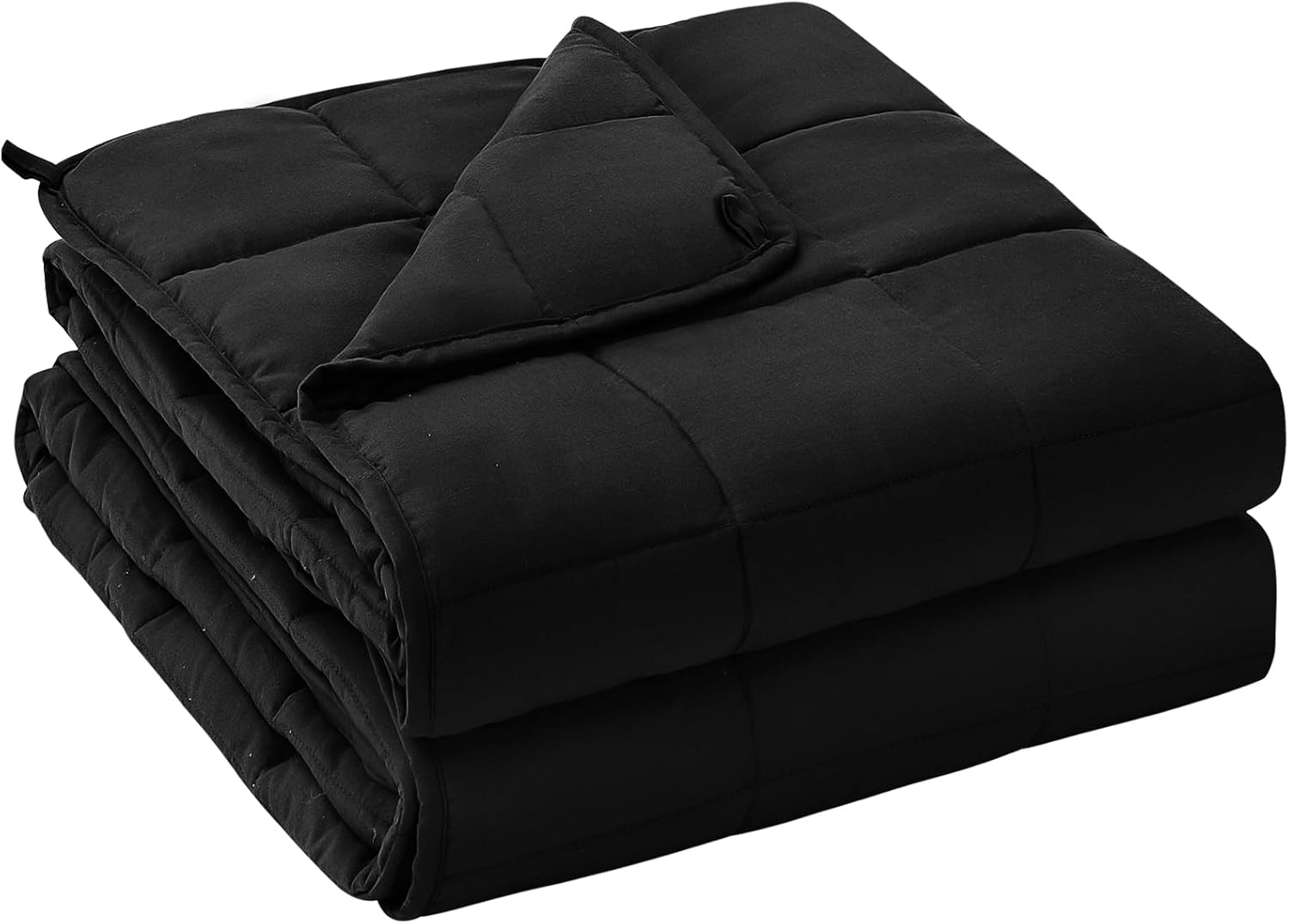 Weighted Blanket for Adults (20 Lbs, 60" X 80", Black) Cooling Heavy Blanket for Sleeping Perfect for 190-210 Lbs, Queen Size Breathable Blanket with Premium Glass Bead, Machine Washable