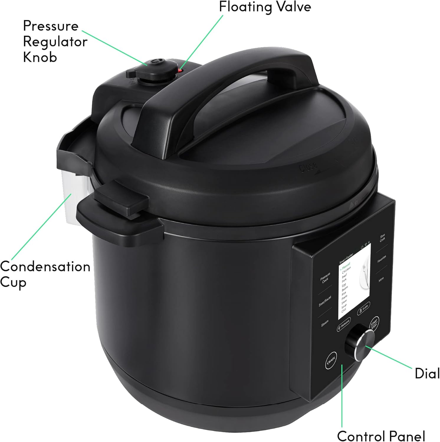 CHEF's Elite Smart Pressure Cooker – 11-in-1 Multifunctional Cooker with Wi-Fi and Alexa Control, 70% Faster Cooking for Healthier, Delicious Meals