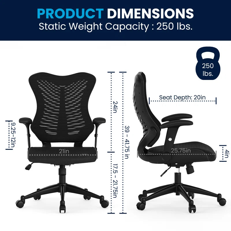 Siwar High-Back Designer Ergonomic Office Chair with Adjustable Armrests