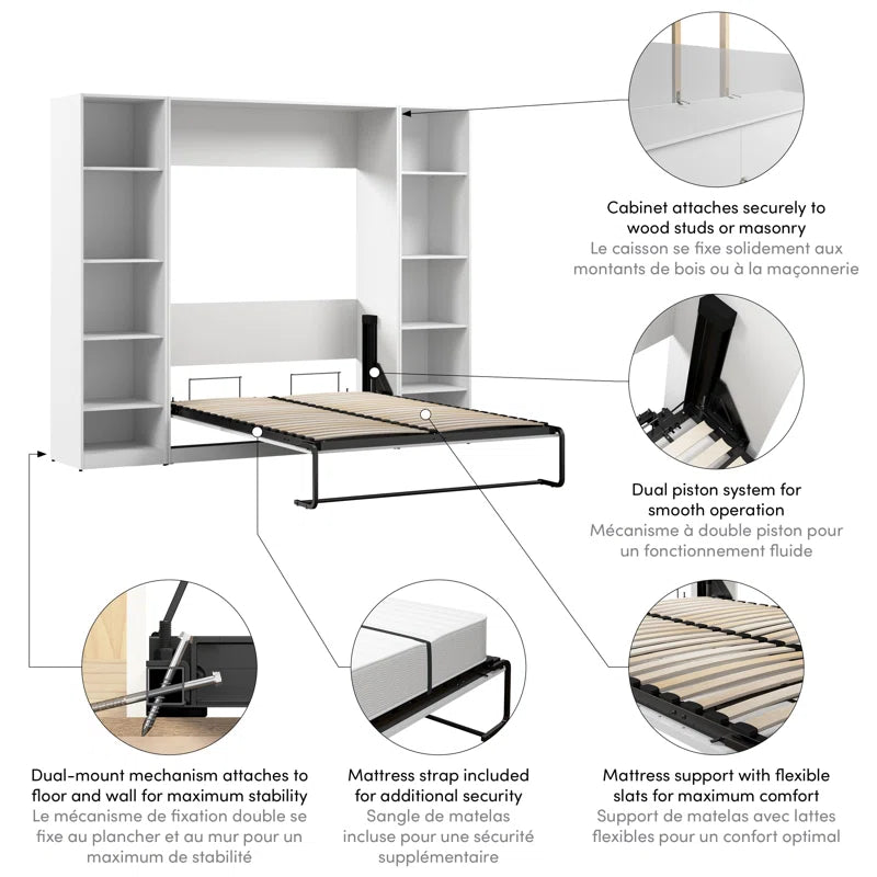 One brook Murphy Bed with Built-In Storage | Space-Saving Modern Home Solution