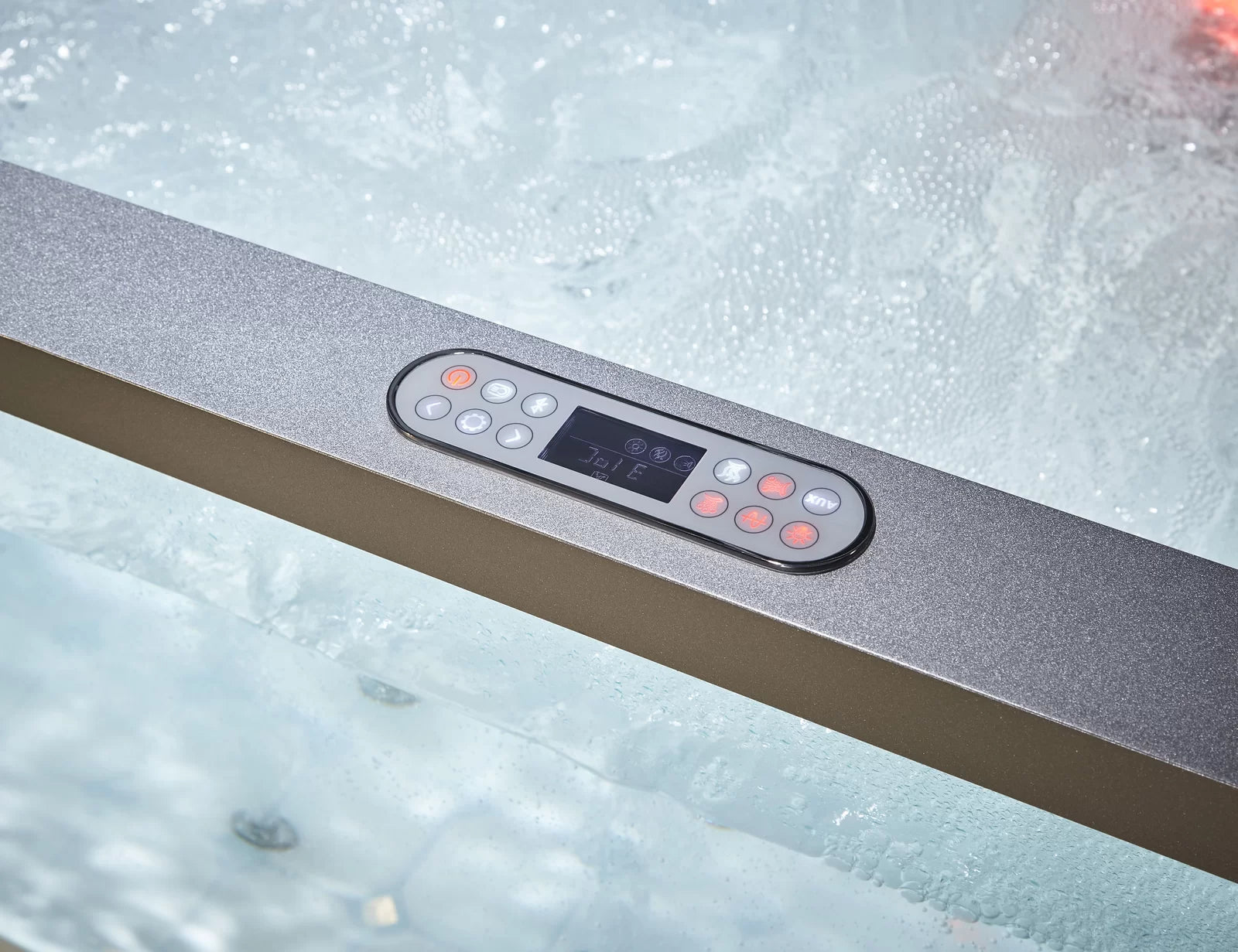 Rectangular Freestanding Whirlpool Bathtub | Luxury Hydrotherapy Tub with 14 Jets, Chromotherapy Lighting & Sleek Modern Design  70.9'' X 35.4''