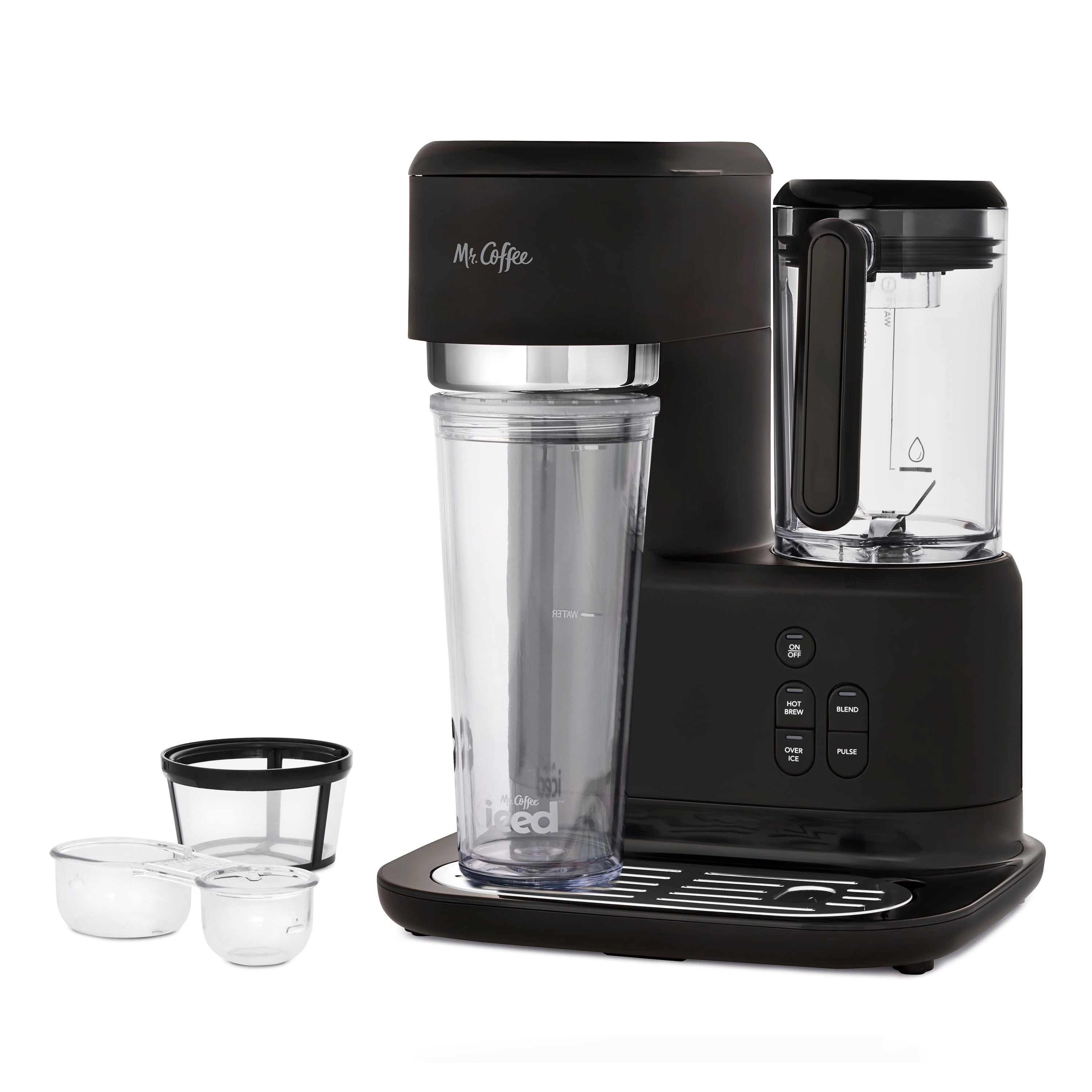 Mr. Coffee Single Serve Frappe & Iced Coffee Maker with Built-in Blender – Create Barista-Quality Iced Coffees at Home Effortlessly