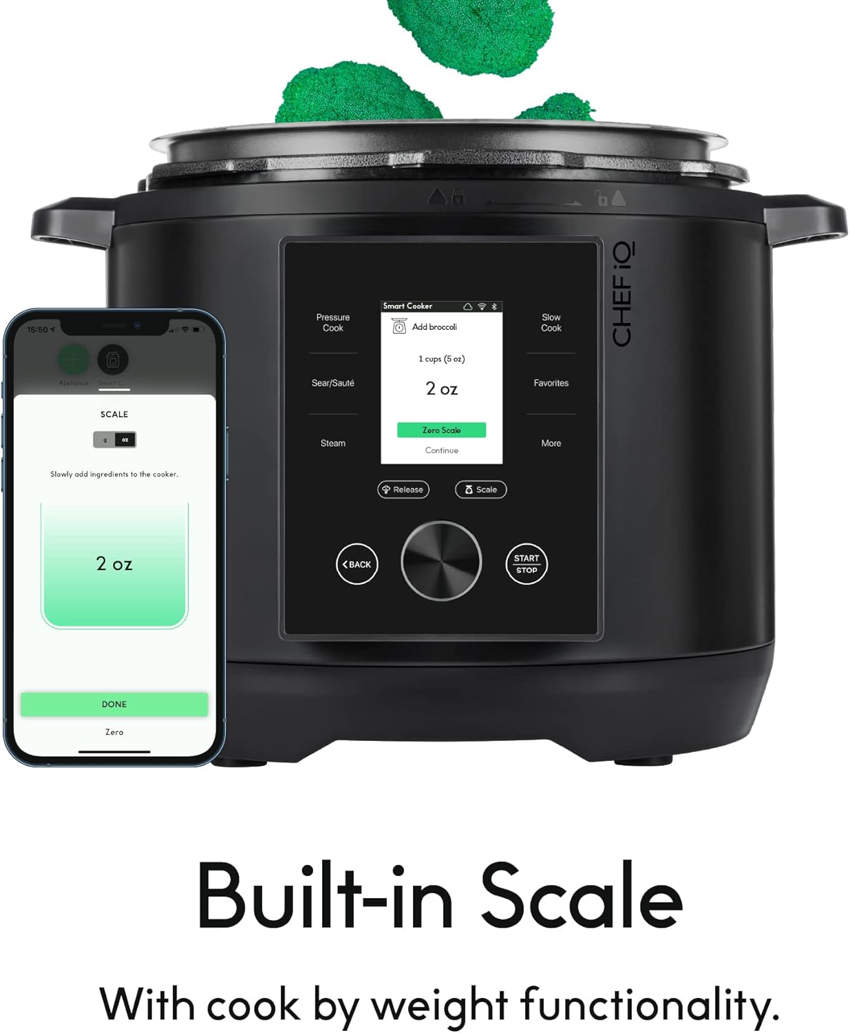 CHEF's Elite Smart Pressure Cooker – 11-in-1 Multifunctional Cooker with Wi-Fi and Alexa Control, 70% Faster Cooking for Healthier, Delicious Meals