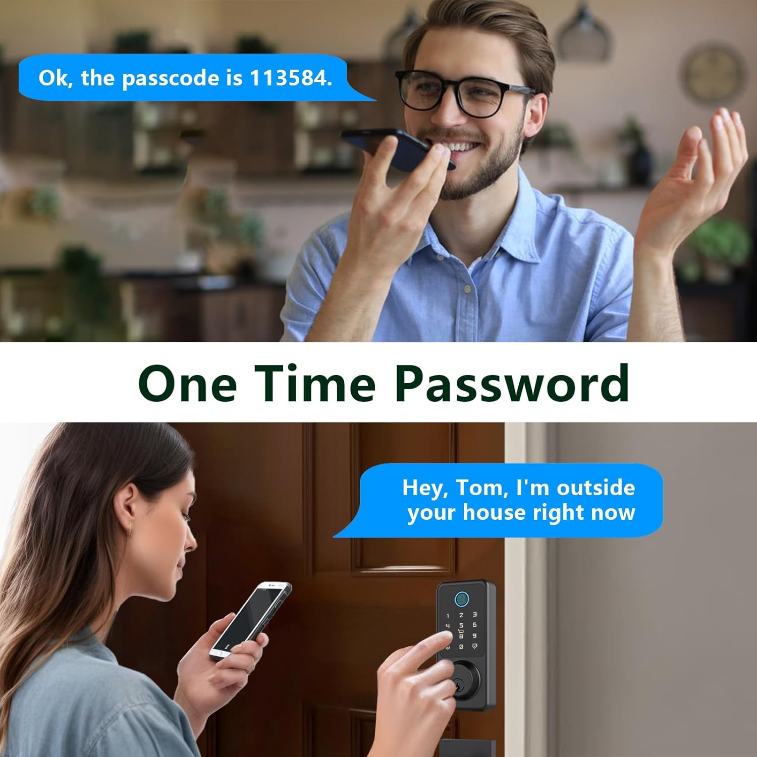 SecuSly Smart Lock with Handleset & Touchscreen Keypad | Keyless Entry, Auto-Lock, and Wi-Fi Control | Advanced Security for Your Front Door