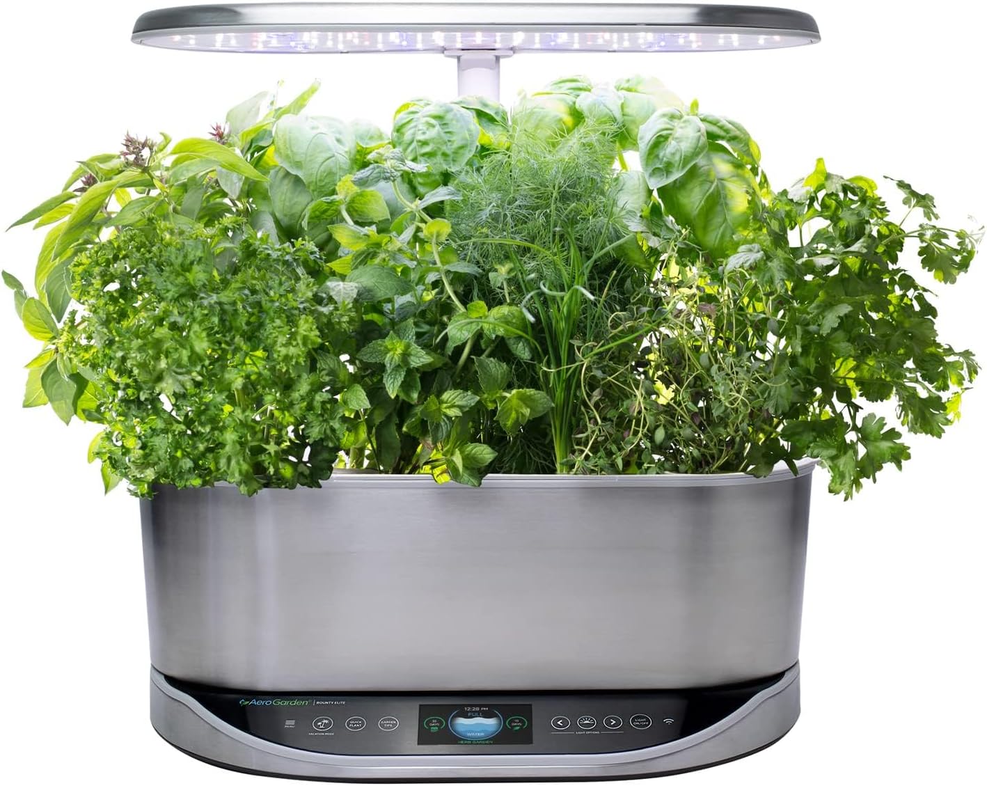 Bounty Elite - Indoor Garden with LED Grow Light, Wifi and Alexa Compatible, Stainless Steel