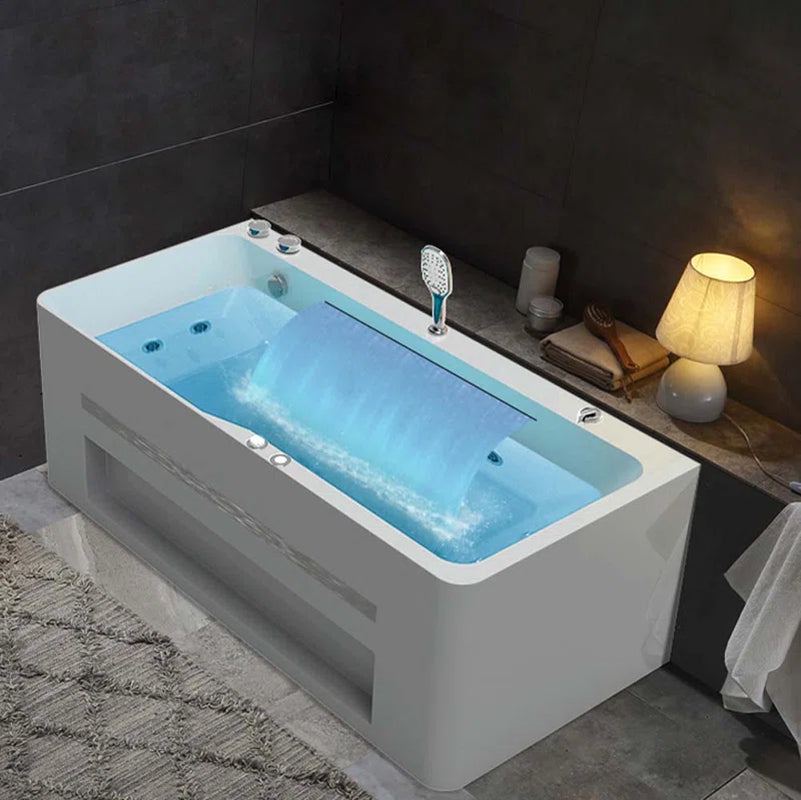 59.06'' X 29.9'' Freestanding Whirlpool Acrylic Bathtub