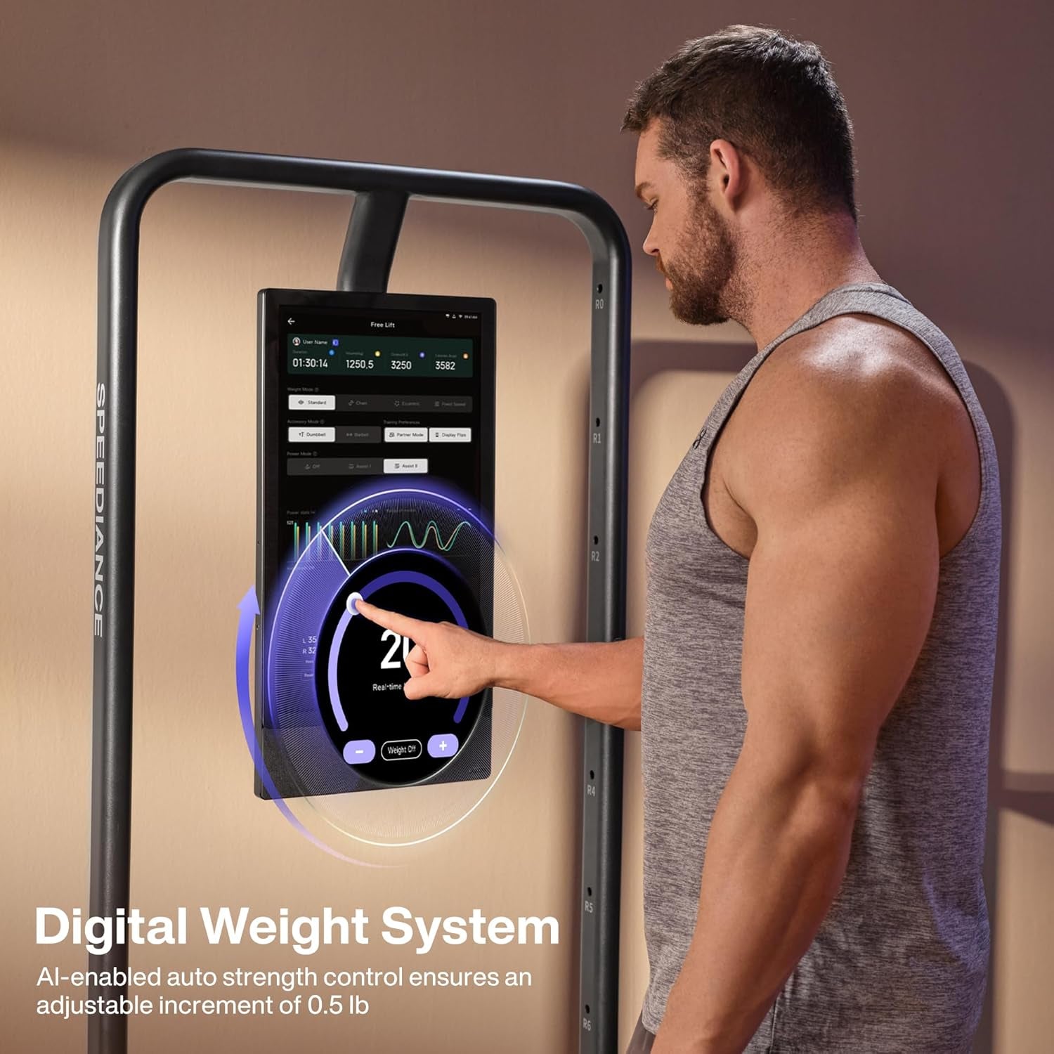 Home Gym, Smart Ai-Powered Multi-Functional Smith Machine for Full Body Strength Training, All-In-One Gym Equipment, Digital Weight System, Workout Station, Squat Rack, Gym Monster 2