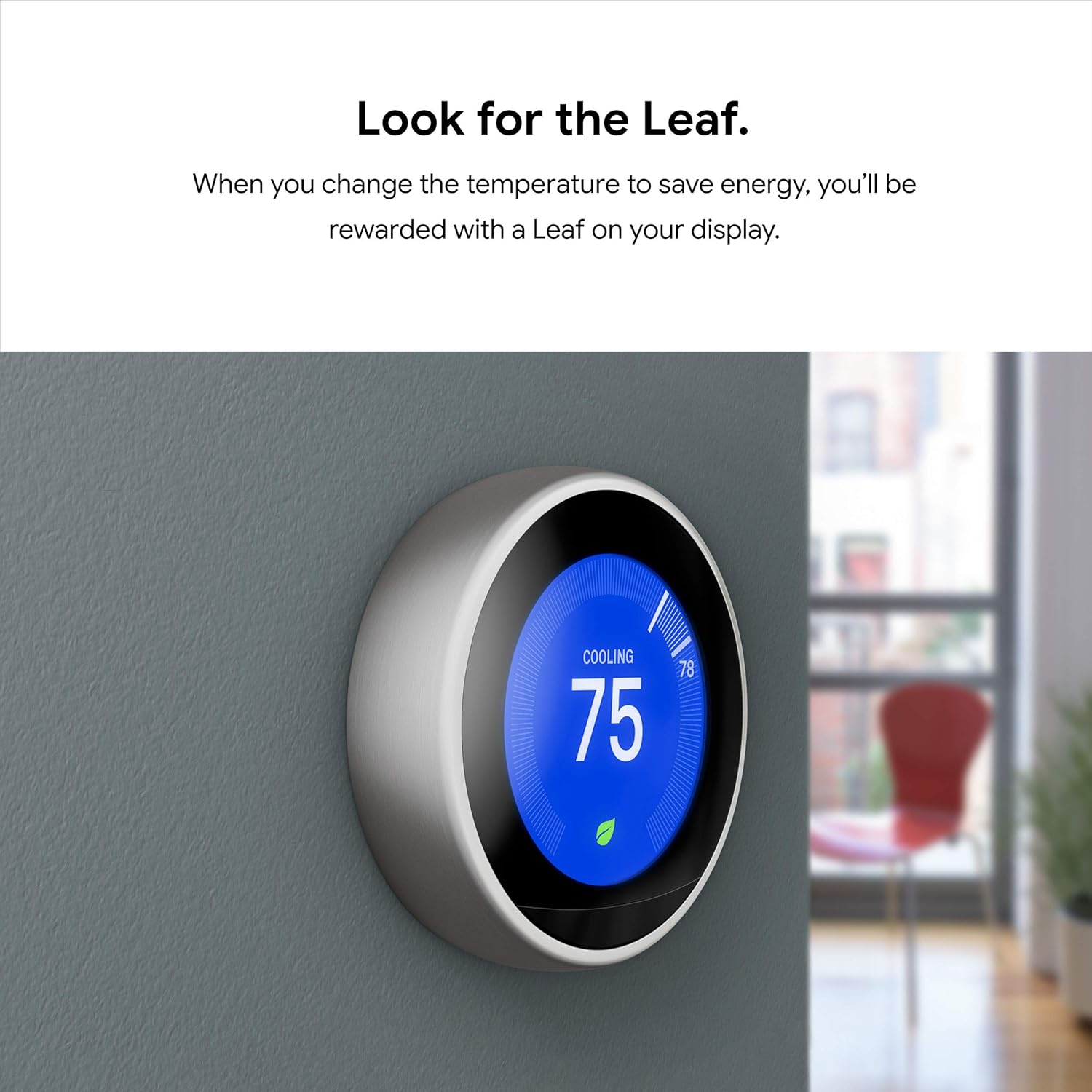 Nest Learning Thermostat - Programmable Smart Thermostat for Home - 3Rd Generation- Works with Alexa - White