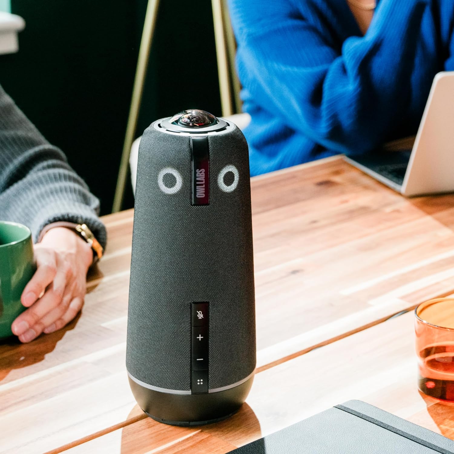 Meeting Owl 4+ 360-Degree, 4K Smart Video Conference Camera, Microphone, and Speaker (Automatic Speaker Focus, Smart Zooming, and Noise Equalizing)