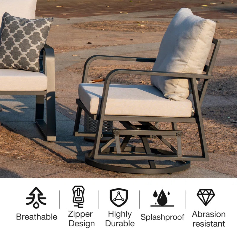 Ithnan 5 - Person Outdoor Seating Group with Cushions