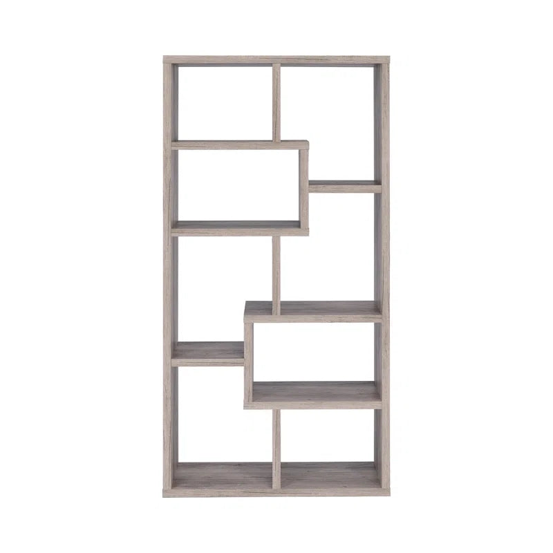 Tello 10-Shelf Geometric Bookcase