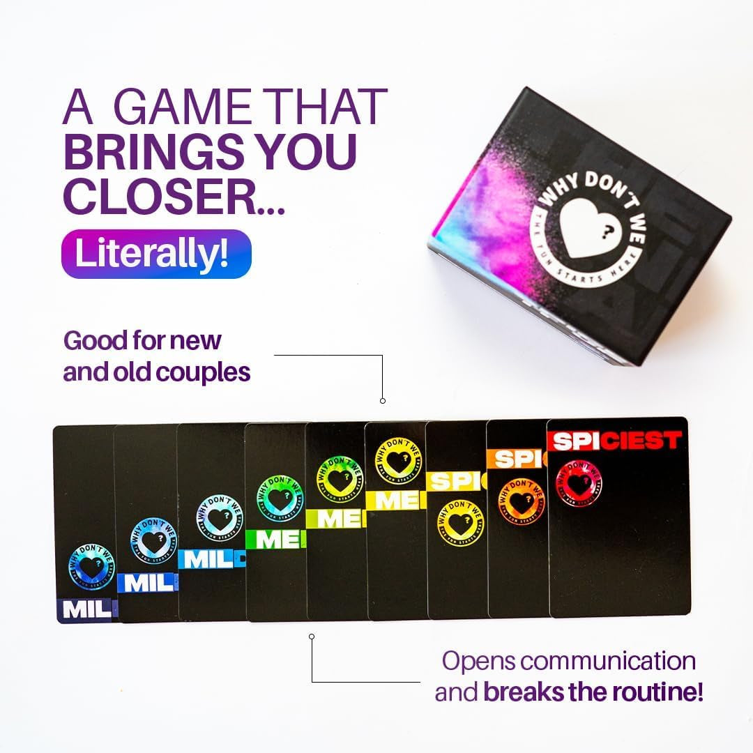 - Spice IT up - Super Fun Couples Games for Date Nights: 150 Cards with Conversations, Spicy Dares & More - Best Date Night Games for Couples - Romantic Adult Couple Game