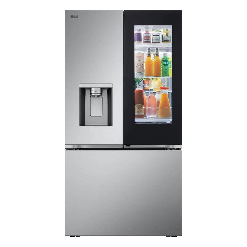 LG 31 cu. ft. Smart French Door Refrigerator | InstaView™ Door-in-Door®, Dual Ice Maker, and Wi-Fi Connectivity | Max Capacity, Energy Efficient, and Modern Kitchen Convenience