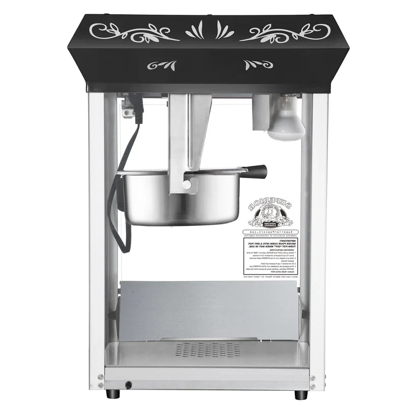Superior Popcorn Company 8 oz. Great Northern Popcorn Machine | Retro Movie Night Tabletop Popcorn Maker with Kernel Tray & Warming Light | Perfect for Home Theater & Parties