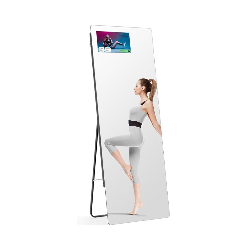65" Smart Fitness Mirror – Full-Length Gym & Workout Trainer with Built-In Screen
