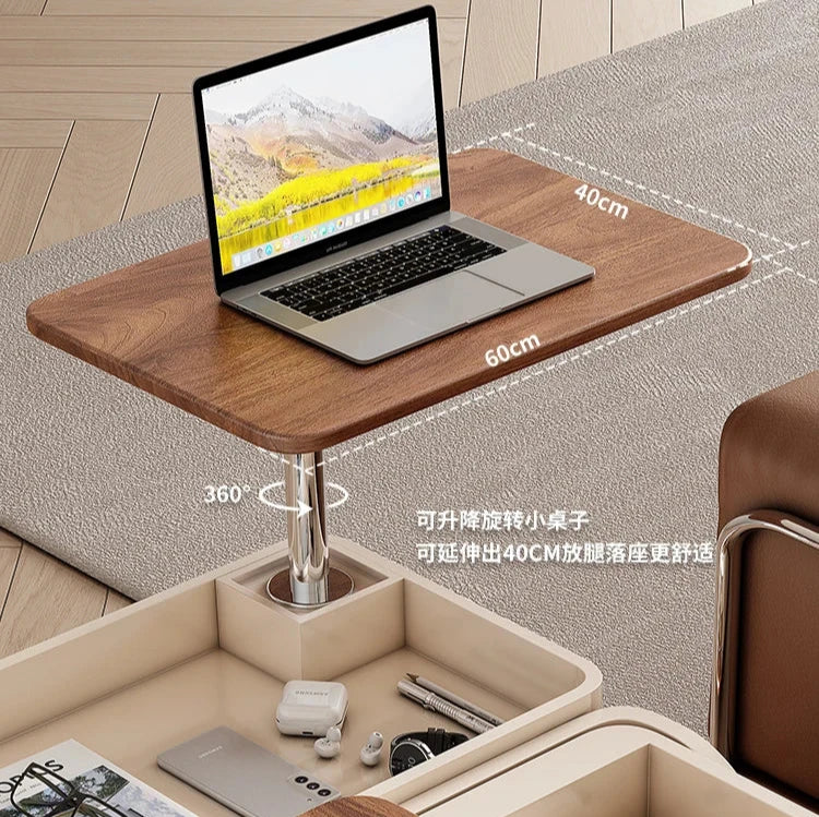 Apartamento Hotel Coffee Table Retractable Wood Household Minimalist Coffee Table Italian Drawer Tavolino Da Salotto Furniture