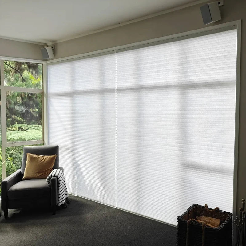 Smart Motorized Blackout Honeycomb Blinds – Alexa & WiFi Compatible