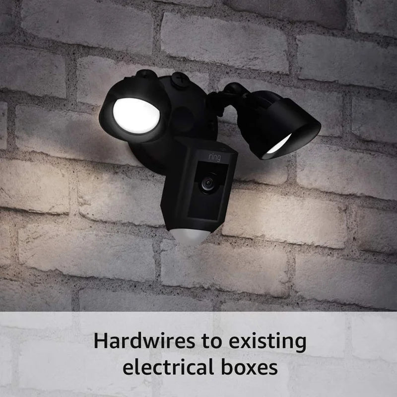 125W LED Outdoor Security Flood Light with Motion Sensor & Video - Dusk-to-Dawn Lighting, Smart Motion Alerts, and Real-Time Monitoring