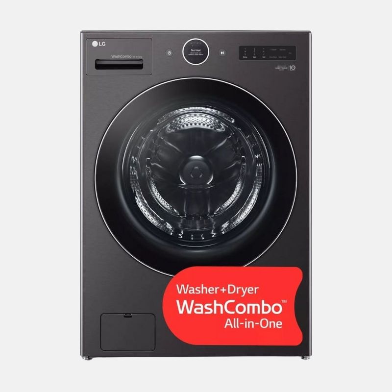 WM6998HBA 5 Cu. Ft. Black Steel Front Load All-In-One Washer/Dryer Combo