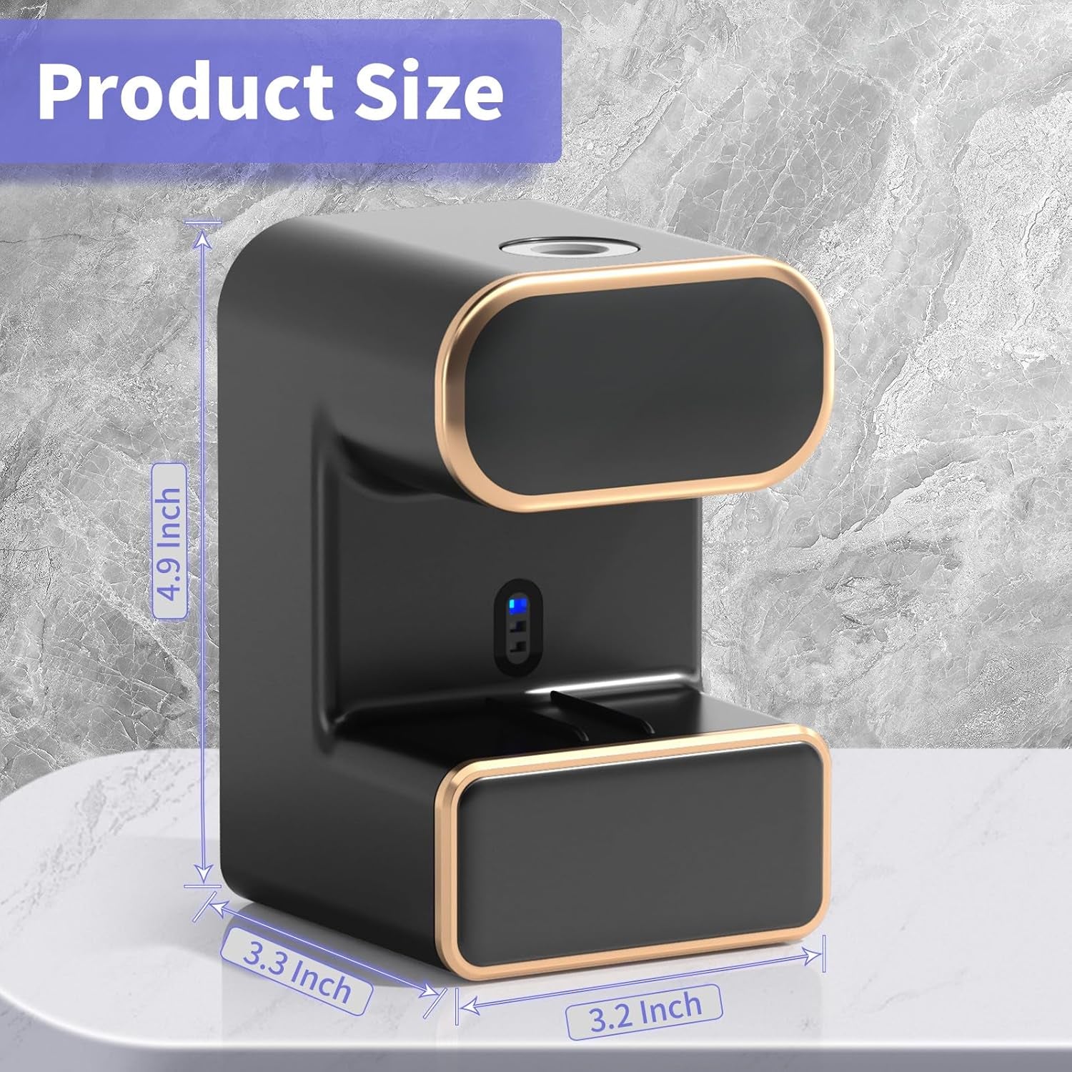 Automatic Toothpaste Dispenser,Wall Mounted Electric Toothpaste Dispenser with 3 Toothpaste Slots,Toothpaste Dispenser for Kids and Adults (Black)