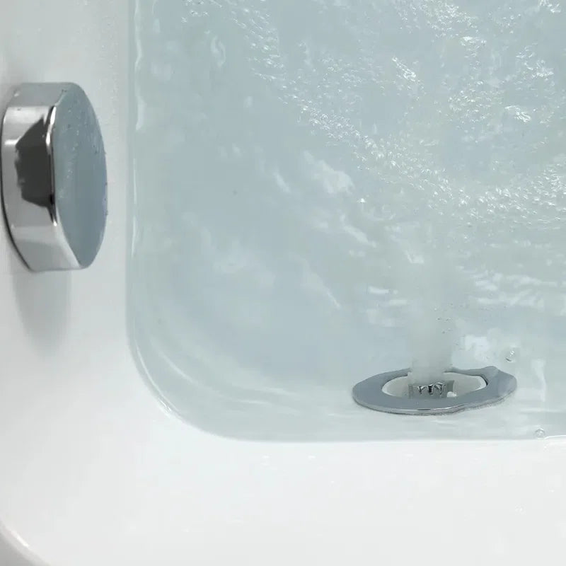 59.06'' X 29.9'' Freestanding Whirlpool Acrylic Bathtub