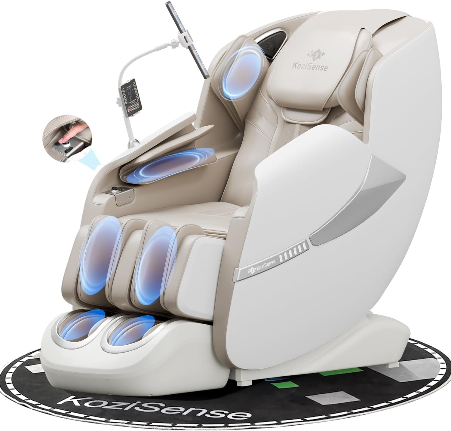 2025 Massage Chair Full Body, Zero Gravity Sl-Track Shiatsu Massage Recliner Chair with Heat, AI Control, Body Scan and Calfrest Extension