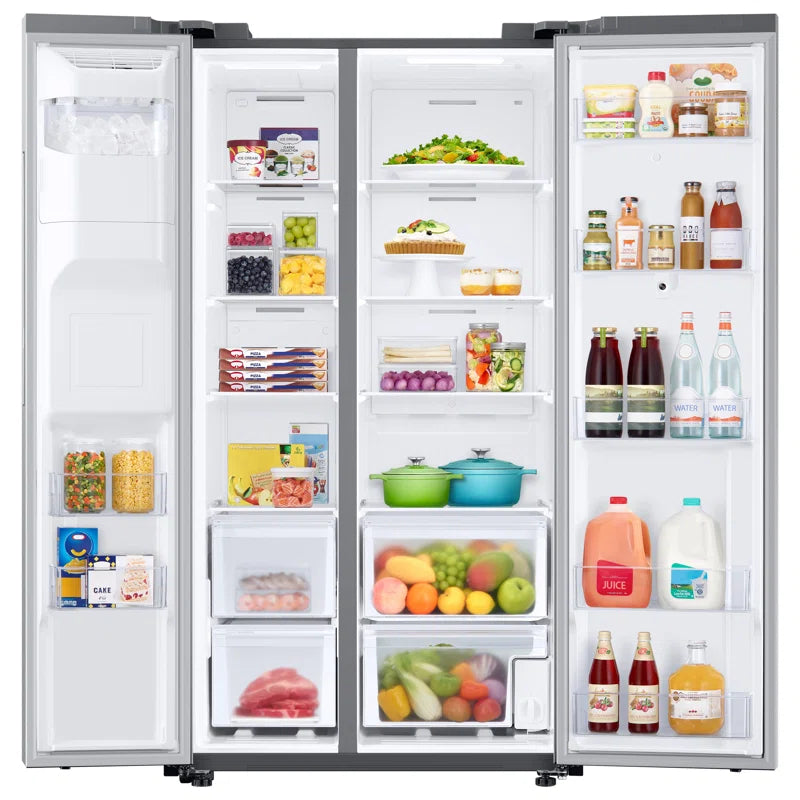 Family Hub Side-By-Side Refrigerator with Touch Screen