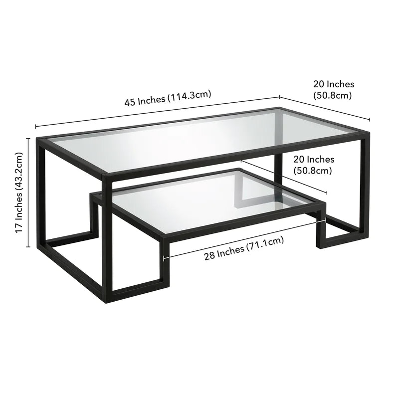 Shumake Glass Top Coffee Table