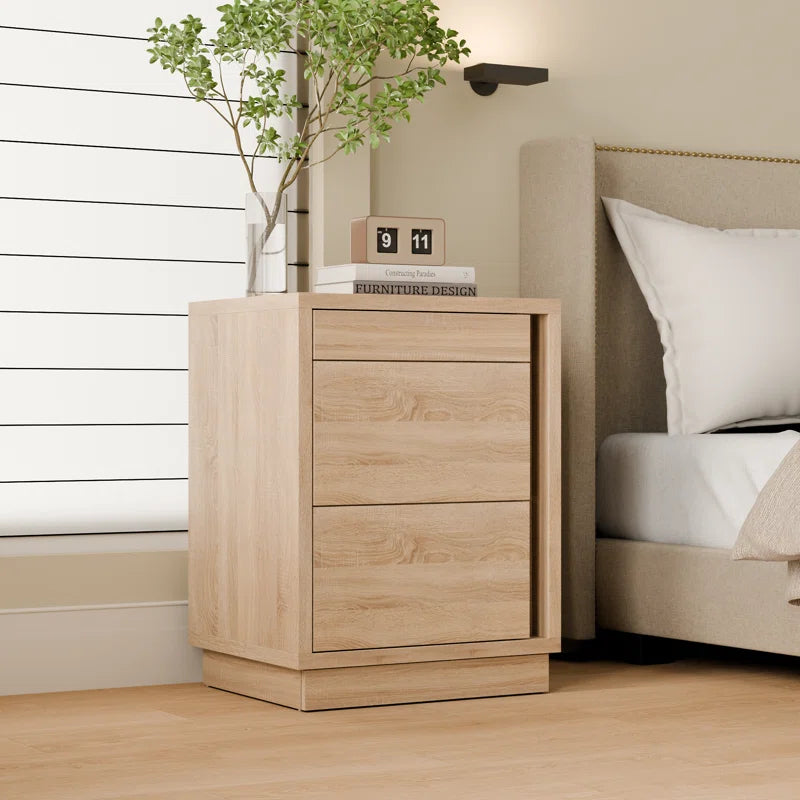Lockable Smart Nightstand with Gun Cabinet